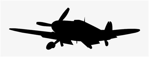 Clipart Airplane Silhouette - World War 2 Plane Silhouette Transparent PNG - 800x618 - Free ...