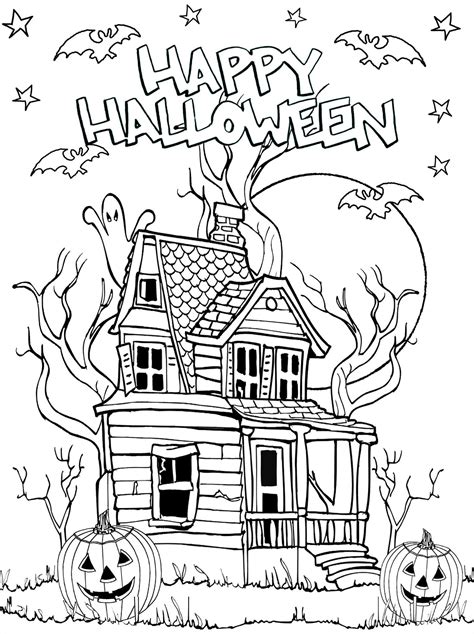 39 FREE Halloween Coloring Pages- Halloween Activity Pages Scary Halloween Coloring Pages ...