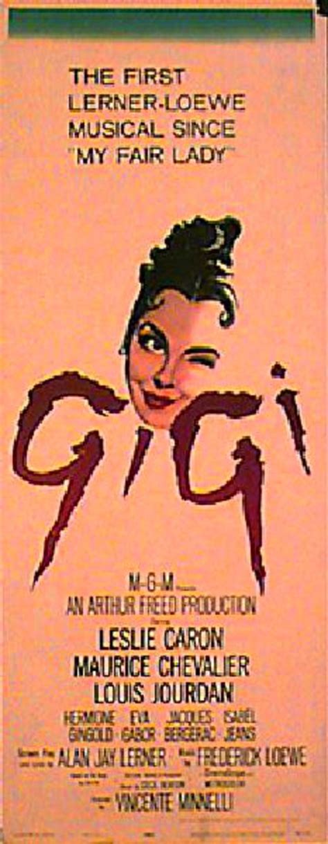 Gigi Original 1953 U.S. Insert Movie Poster - Posteritati Movie Poster ...