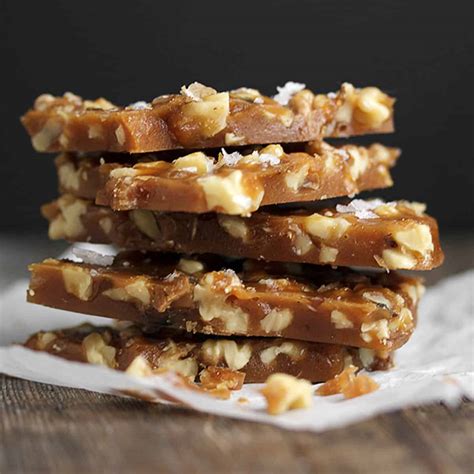 Salted Maple Walnut Brittle - Seasons and Suppers