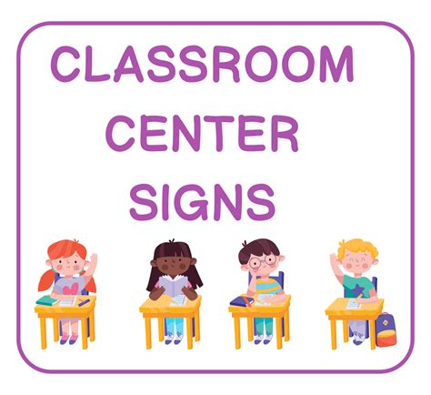 10 best printable classroom center signs – Artofit