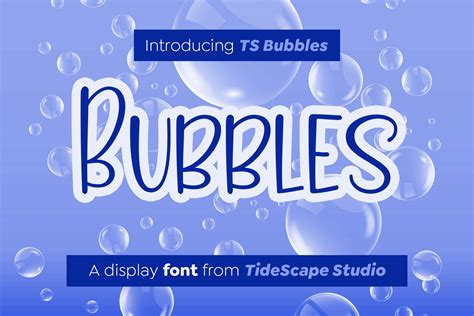 TS Bubbles Font - Digital Font, Display Font, Cricut Font, Handwritten Font, Procreate Font ...