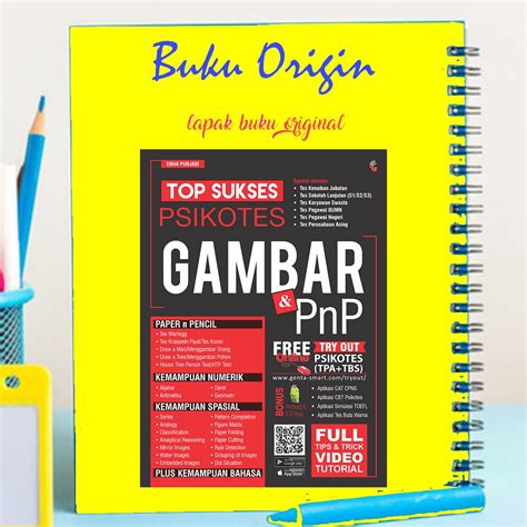 Jual BUKU PSIKOTES TOP SUKSES PSIKOTES GAMBAR PNP - BUKU PSIKOTEST ...