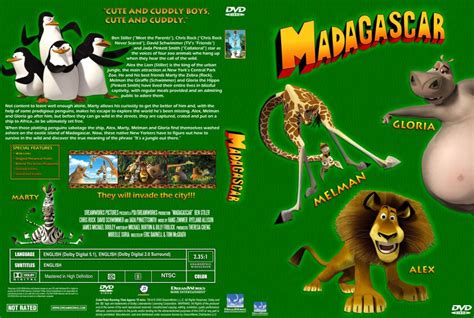 Madagascar - Movie DVD Custom Covers - 1028Madagascar cstm :: DVD Covers
