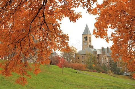 Cornell University Campus In Ithaca Stock Image - Image of tower, leaves: 19426977