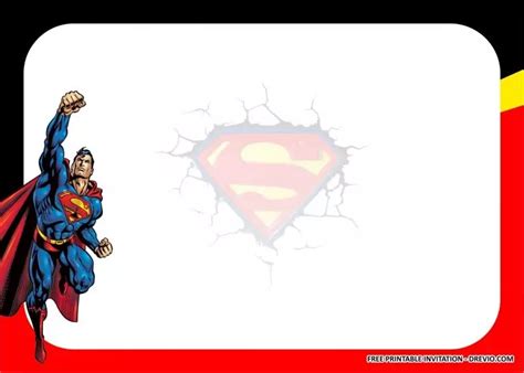 (FREE PRINTABLE) – Superman Birthday Party Kits Templates | Superman birthday party, Superman ...