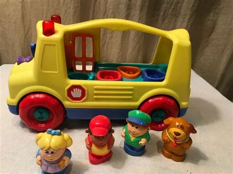 Playskool Musical Wheels On The Bus School Toy Complete 4 Figures- Works 2003 | #2004609533