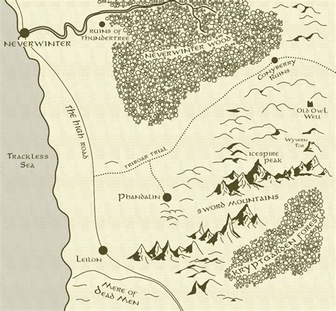 Player map for Lost Mine of Phandalin ... Lost Mines Of Phandelver ...