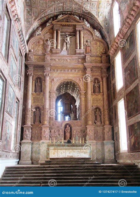 Old Goa and its churches stock image. Image of mangalore - 137427417