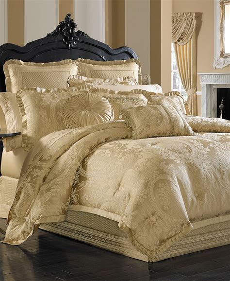 White And Gold Bedding - Suite Retreat 8 Piece Gold Cream Gold Metallic ...