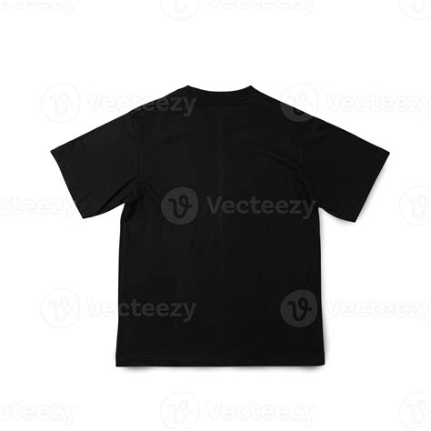 Black Oversize T shirt mockup, Realistic t-shirt 12027391 PNG