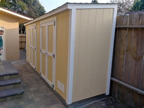 A storage favorite! This lean-to storage shed fits perfectly along your fence, and into your HOA ...