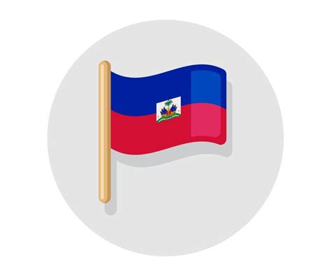 Premium Vector | Waving vector haiti flag