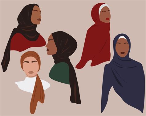 Muslim Women SVG, Women In Hijab, Black Woman Clipart | lupon.gov.ph