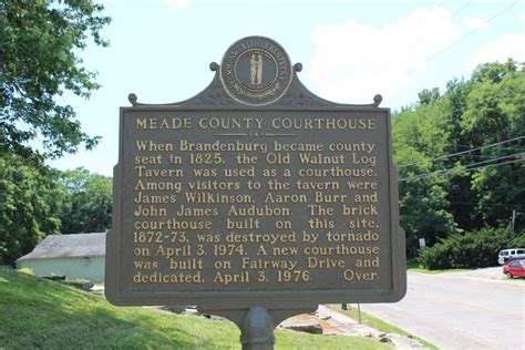 Early Meade County Leader / Meade County Courthouse Historical Marker