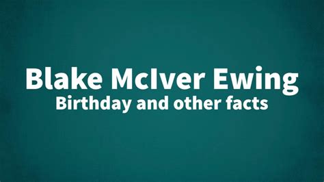 Blake-McIver-Ewing - List Of National Days