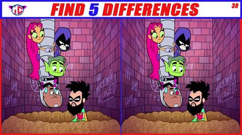 FIND 5 DIFFERENCES EYE TEST | Teen Titans GO! | Brain Teasers and Puzzles 2020 | Spot The ...