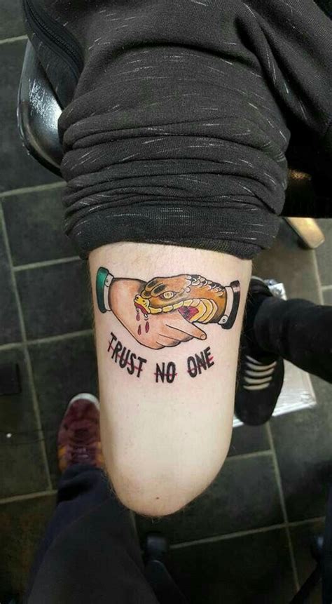 trust no one tattoo Girly Tattoos, Hot Tattoos, Trendy Tattoos, Tattoos ...