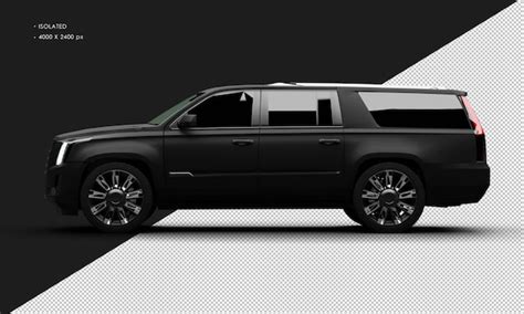 Premium PSD | Isolated realistic matte black deluxe elegant city suv ...