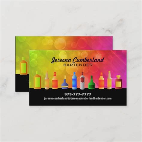 Bartending Business Cards | Zazzle