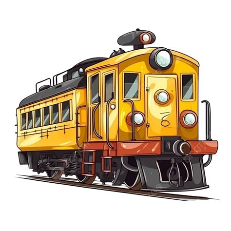 Gambar Kereta Api Kartun Kuning, Train, Kuning, Kereta Api PNG dan PSD ...