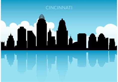 Free Cincinnati Skyline Vector - Download Free Vector Art, Stock Graphics & Images