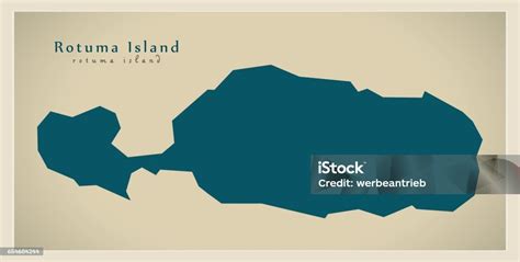 Modern Map Rotuma Island Fj Stock Illustration - Download Image Now ...