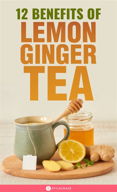 12 Best Benefits Of Lemon Ginger Tea For Health, Skin, And Hair | Lemon ...