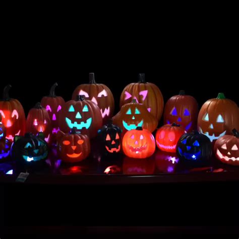 Good Supplier Plastic Halloween Pumpkin Decorations Led Light Pumpkin ...