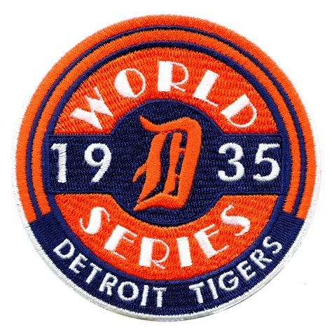 1935 Detroit Tigers MLB World Series Championship Jersey Patch