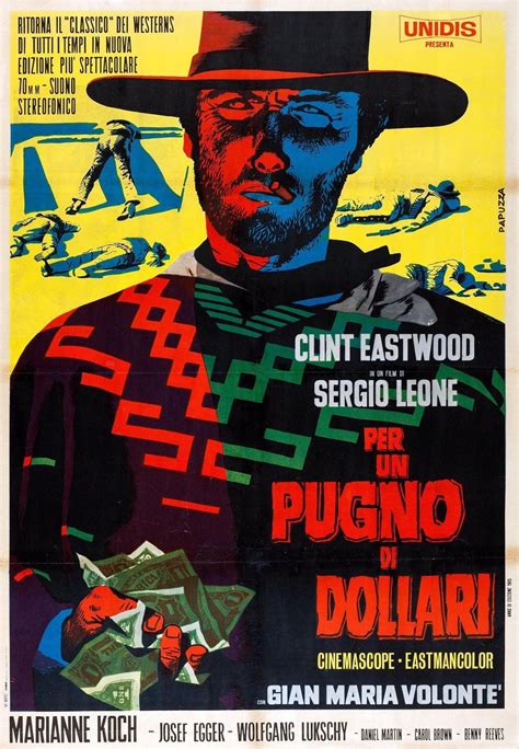 A Fistful of Dollars Poster Western Film Wall Art Print Good Work Modern Door Hanging Colorful ...