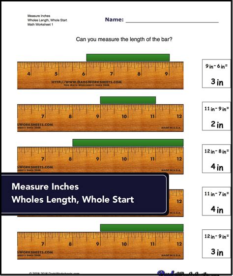 Worksheets for identifying specific points on an imperial inch ruler Kindergarten Math ...