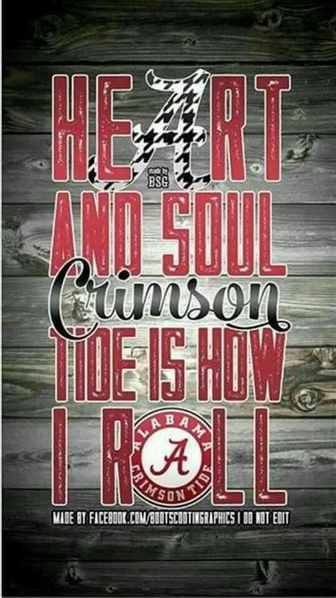 Crimson Tide Is How I Roll | Roll tide quotes, Alabama crimson tide football, Alabama football ...