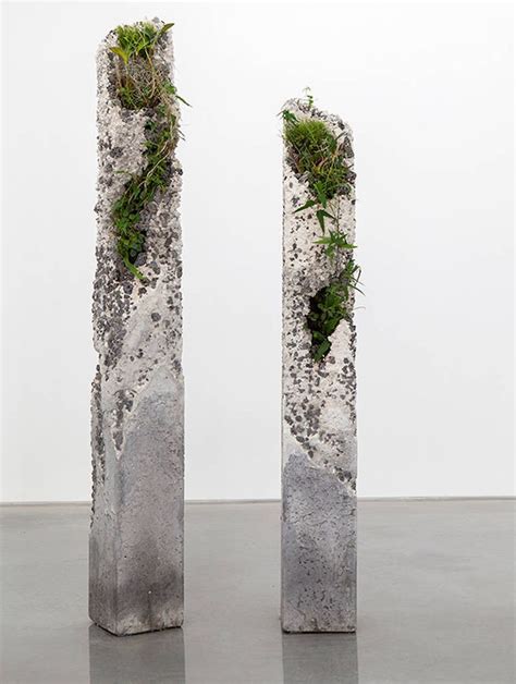 Sculptural Installations made of Concrete and Plants | Garden art ...