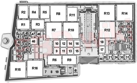 '13-'19 Ford Escape (XLS, S, SE, SEL & Titanium) Fuse Diagram