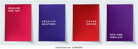 Cover Page Minimalist Layout Vector Design Stock Vector (Royalty Free ...