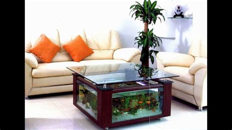 Beautiful Design of Fish Tank Living Room Table - YouTube