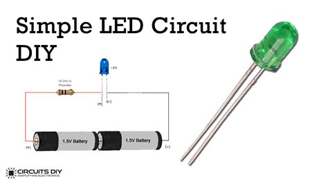 Simple Basic LED Circuit - Beginner Electronics Project
