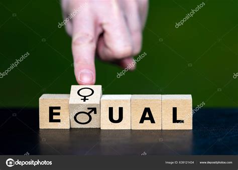 Two Gender Symbols Men Women Used Form Word Equal Symbol Stock Photo by ...