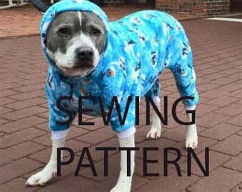 Dog Pajama Xl Pitbull Size Only digital Download SEWING - Etsy | Dog ...