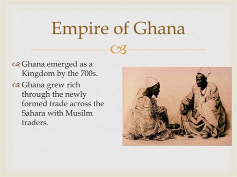 PPT - Empire of Ghana and the Gold-Salt Trade PowerPoint Presentation ...