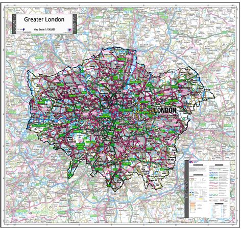 Greater London County Map (2021) – Map Logic