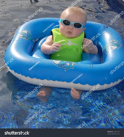 Cute Baby Swimming Pool Stock Photo 12301729 - Shutterstock