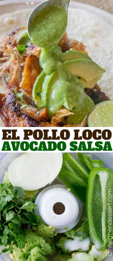 El Pollo Loco Avocado Salsa (Copycat) - Dinner, then Dessert