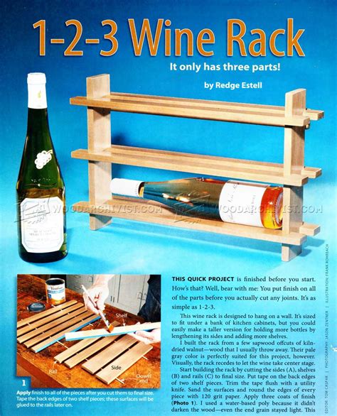 Wine Rack Plans • WoodArchivist