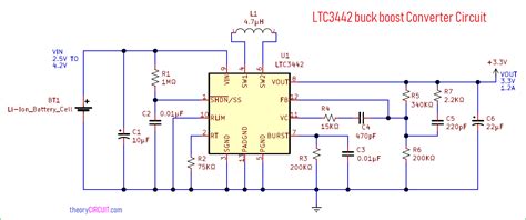 LTC3442 Buck Boost Converter Circuit