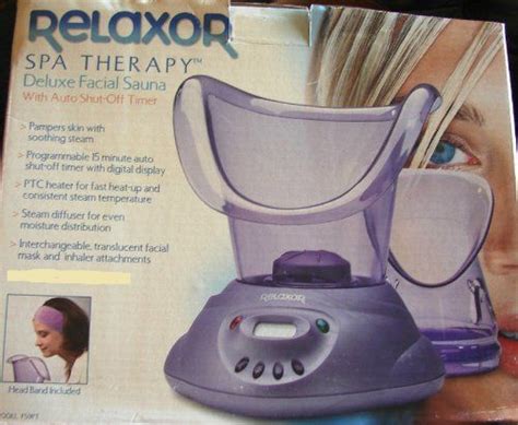 Relaxor Spa Therapy Deluxe Facial Sauna with Auto Shut-Off Timer Pampers Skin with Soothing ...