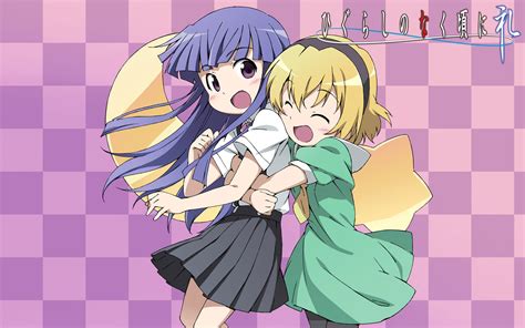 Furude Rika and Hojo Satoko - Higurashi When They Cry wallpaper - Anime ...