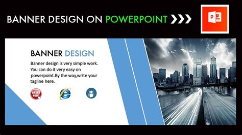 How to make a banner on PowerPoint | Banner Design - YouTube