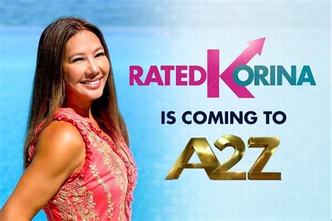 'Rated Korina' to air on A2Z, Kapamilya Channel starting June 19 – Filipino News